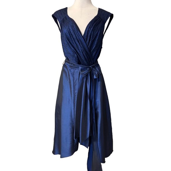 R & M Richards Gown Formal Dress 20W Sapphire Blue Party Wedding Cruise NEW - Picture 2 of 14